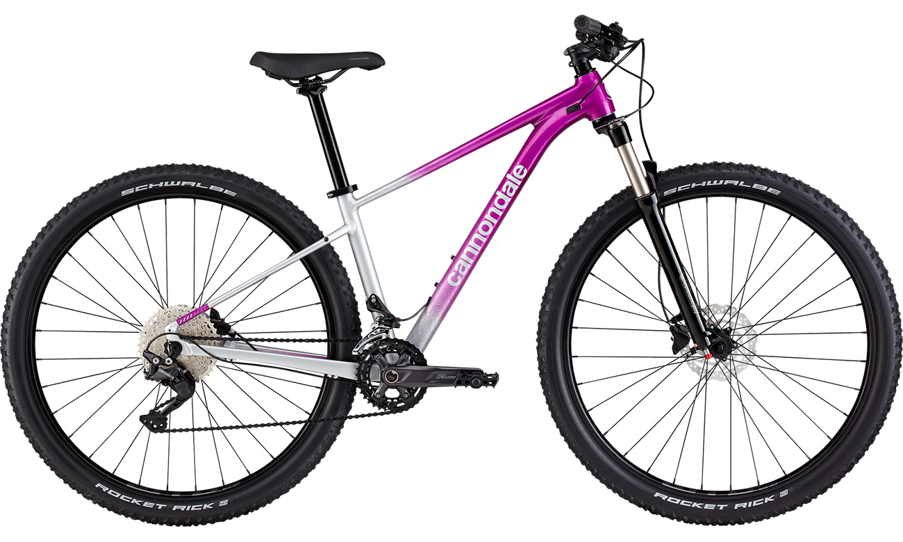 Фотография Велосипед Cannondale TRAIL SL 4 Feminine 29" размер S 2021 Бело-фиолетовый